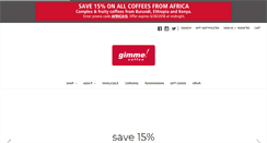 Desktop Screenshot of gimmecoffee.com